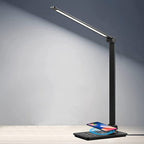 LED Bureaulamp met Draadloze Oplader & Touchbediening – Zwart, Dimbaar en Verstelbaar
