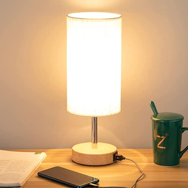 TouchEase - Dimbare Tafellamp met USB-poorten