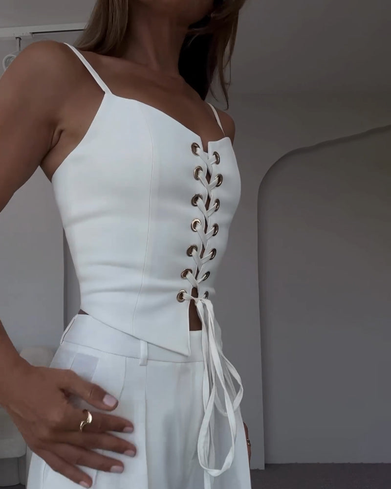 Oasis String Top Twee-delige Set voor Stijlvolle Outfits