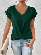 Casual Korte Mouw Top voor Dames met Stijlvolle Pasvorm