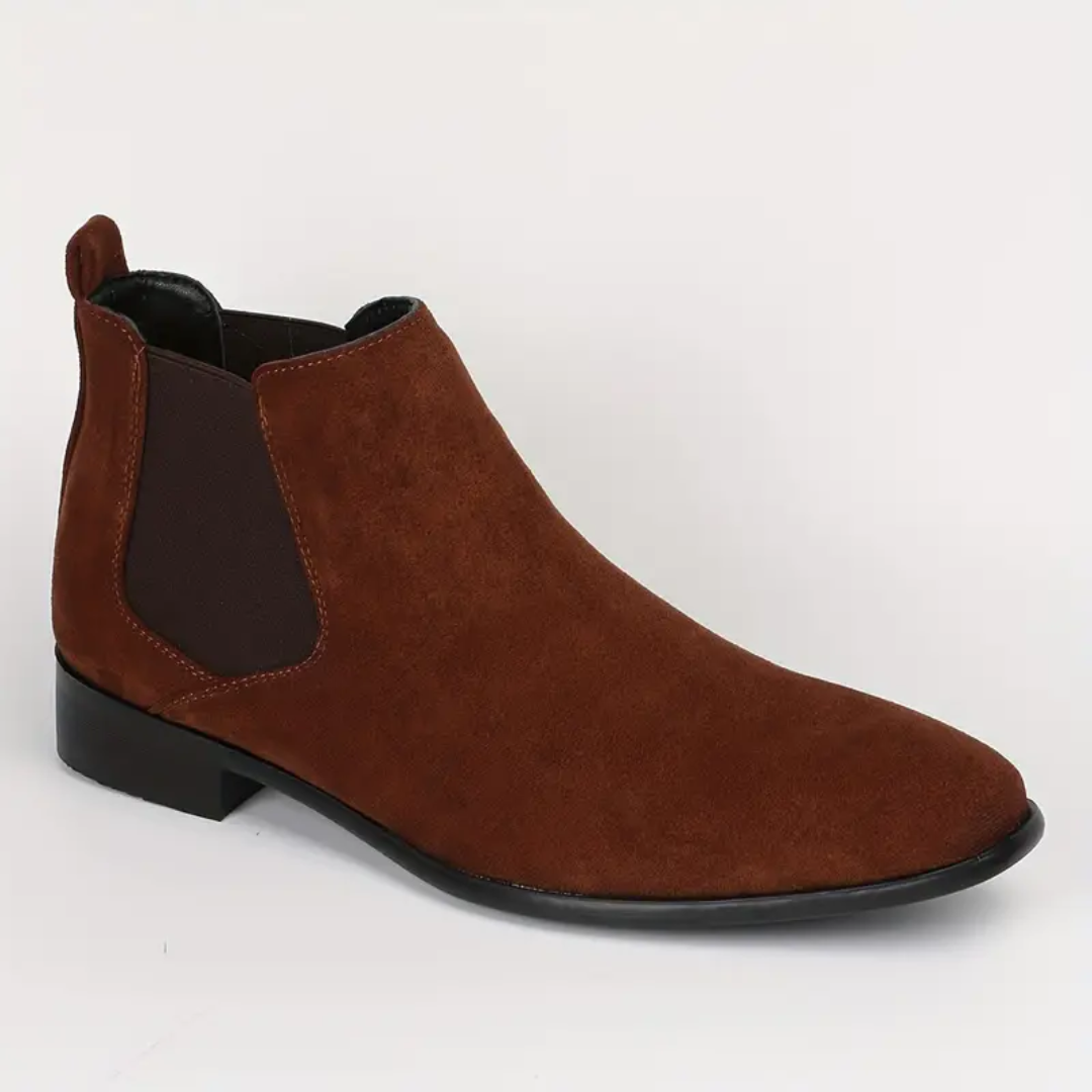 Heren Chelsea Boots – Echt Leer – Elastische Zijkanten – Lage Hak – Comfort Fit