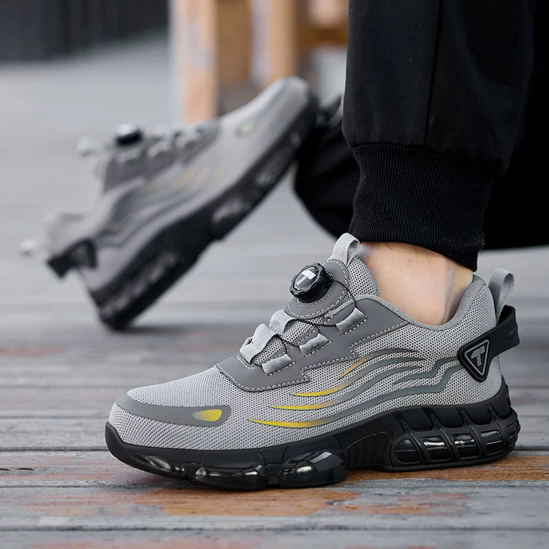 Veiligheidsschoenen Met Stalen Neus Draaiknopsluiting Mesh