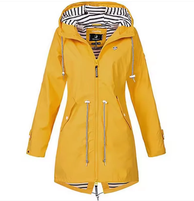 Waterdichte Jas Met Capuchon Lichtgewicht Pasvorm Comfort - Winterjas Dames