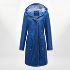 Waterdichte Trenchcoat Dames Tot Knie Met Verstelbare Taille