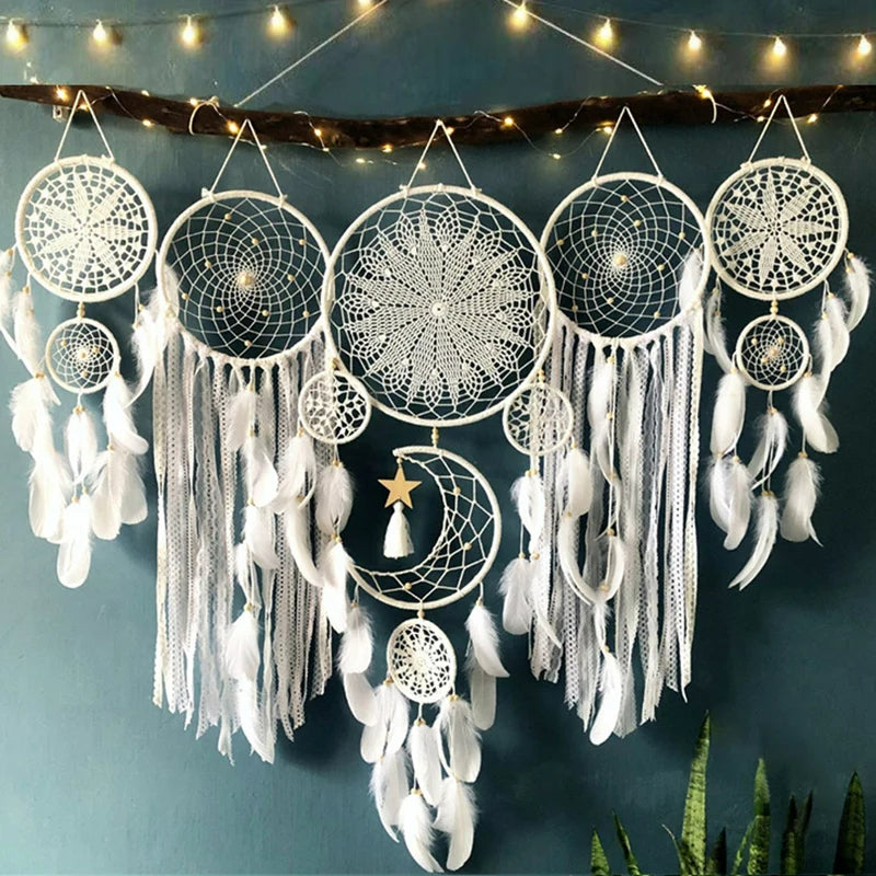 Boheemse Dromenvanger Set van 5 Stuks voor Unieke Decoratie