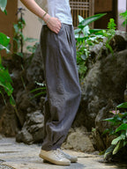 Casual Losse Linnen Broek