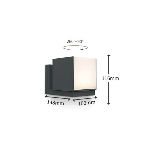 BrightEdge - Stijlvolle LED Wandlamp voor Buitenruimte