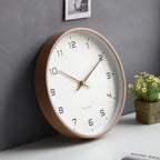 Houten Wandklok – Scandinavische Eenvoud voor Interieurstijl