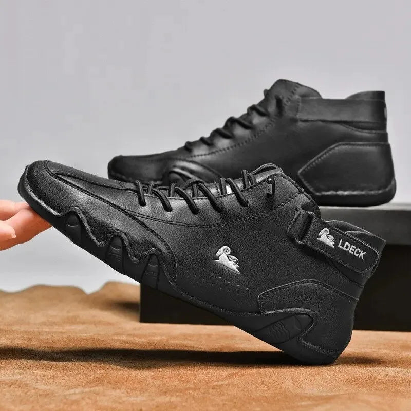 Schoenen Waterdicht Hoge Schacht Stoer Ontwerp Voor Heren