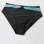 Hoge Taille Bikini Set Dames met Modieuze Print en Draadloos Design voor Comfort en Stijl tijdens Zomeractiviteiten