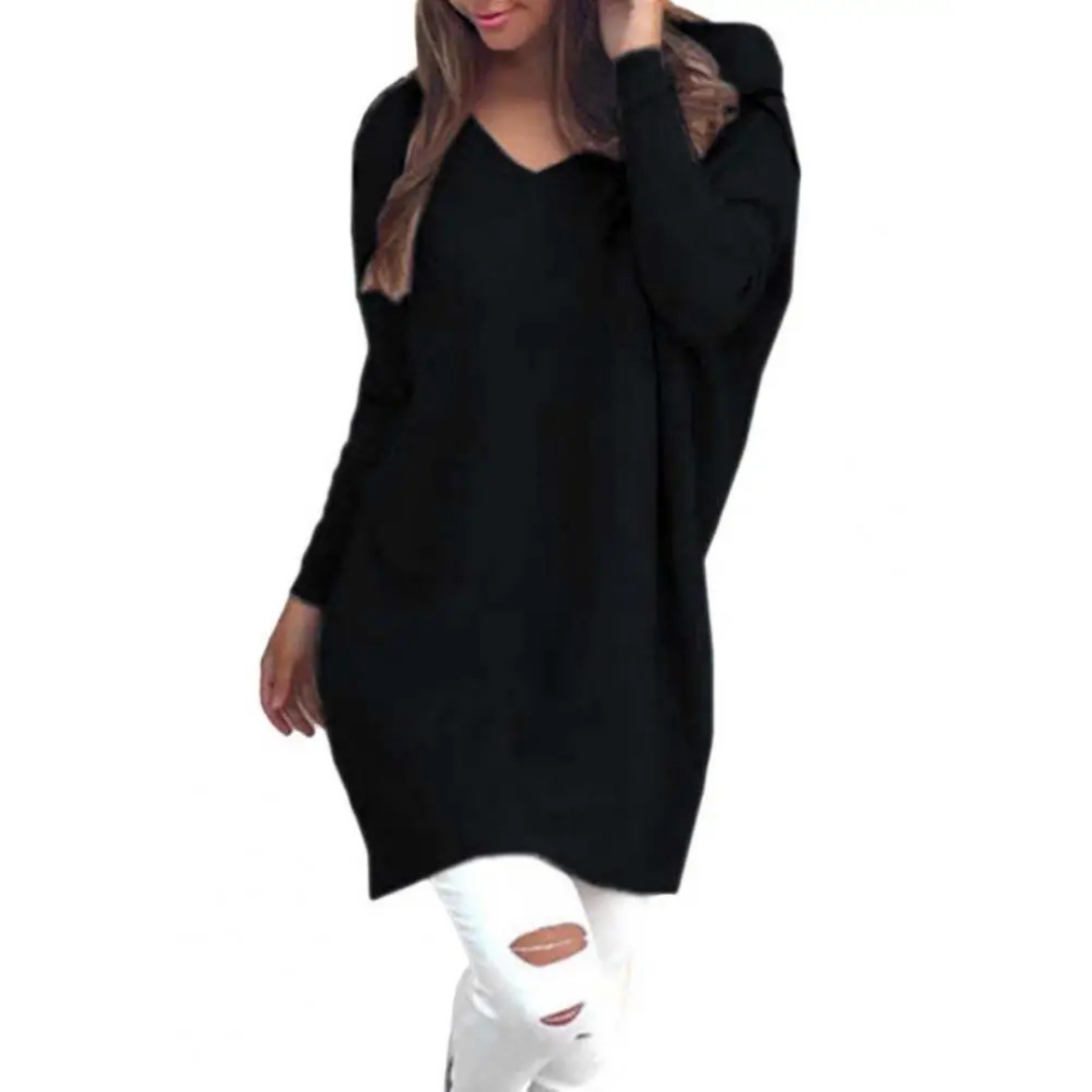 Dames Casual Oversized V-Hals Trui Ruime Snit Gezellig