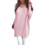 Dames Oversized Trui Pullover - Comfortabel en casual met V-hals