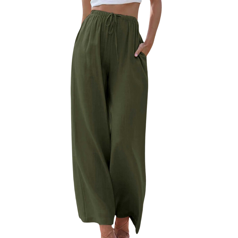 Adeline - Elegante Broek van Katoen en Linnen voor Zomer
