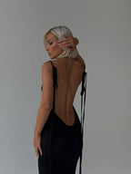Sophia Rugloze Maxi Jurk voor Elegante Avonden en Feesten