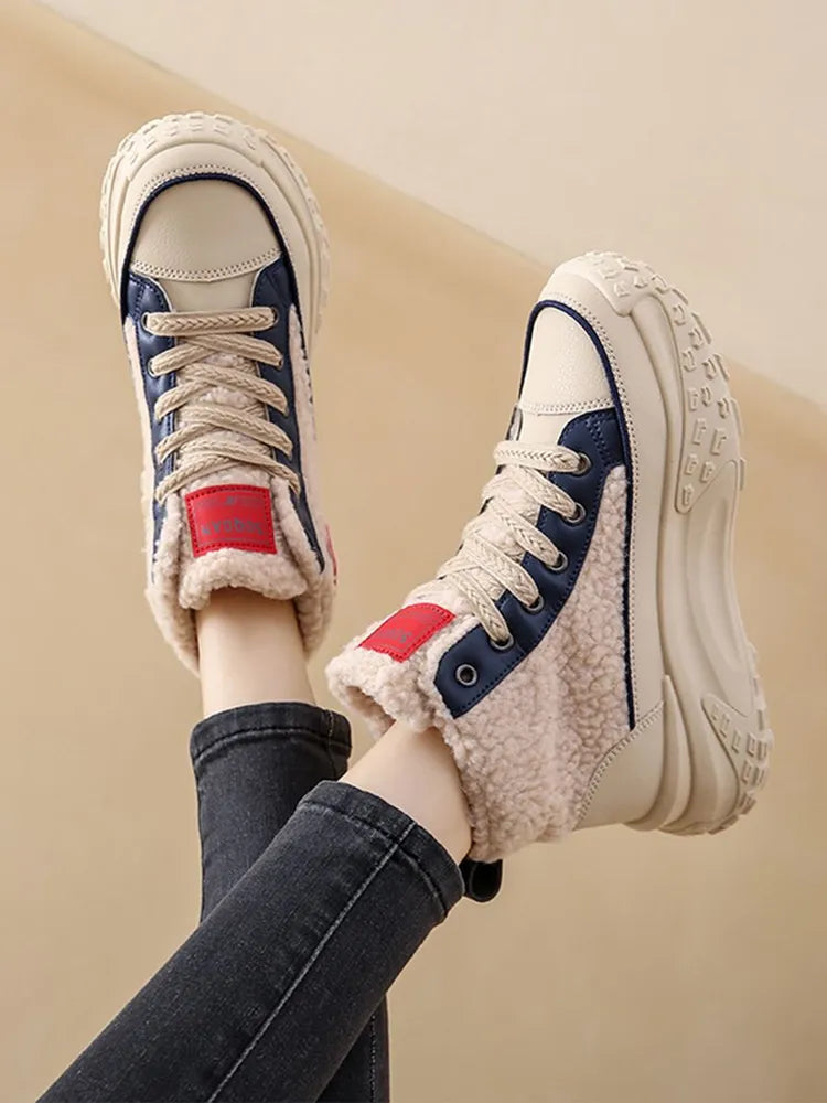 Sneeuwlaarzen Dames Met Dikke Warme Zool Voor Winter