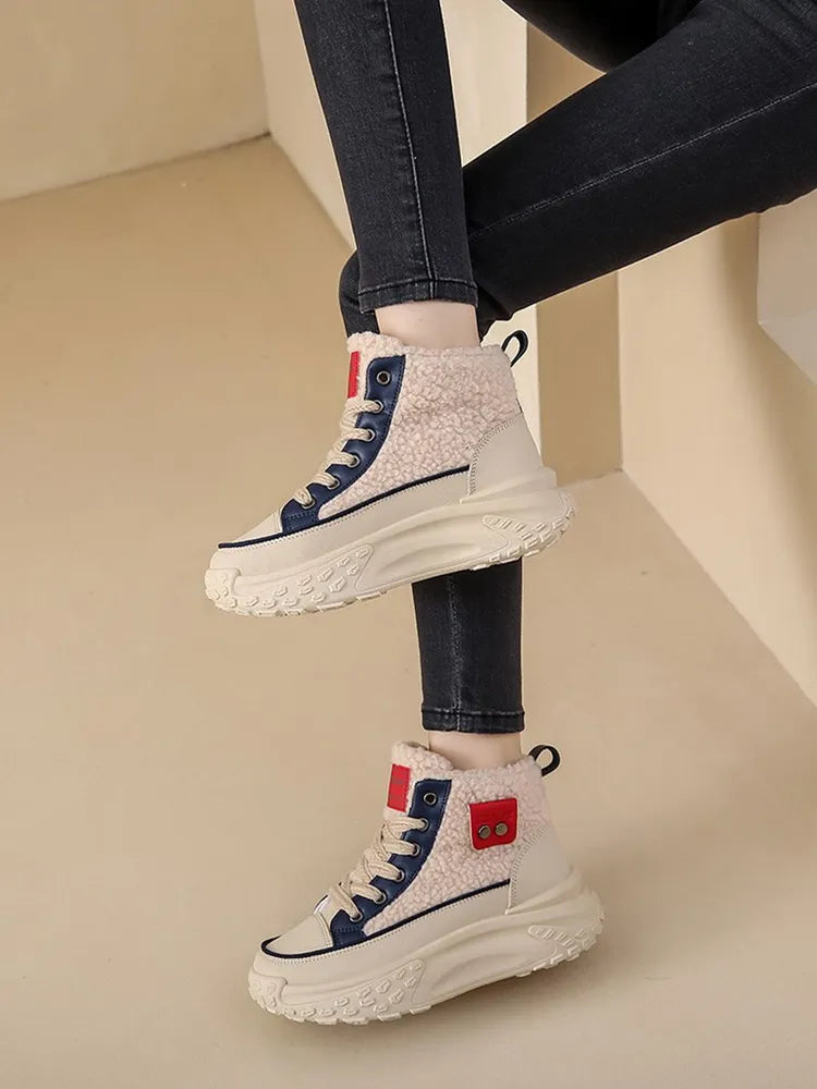 Sneeuwlaarzen Dames Met Dikke Warme Zool Voor Winter