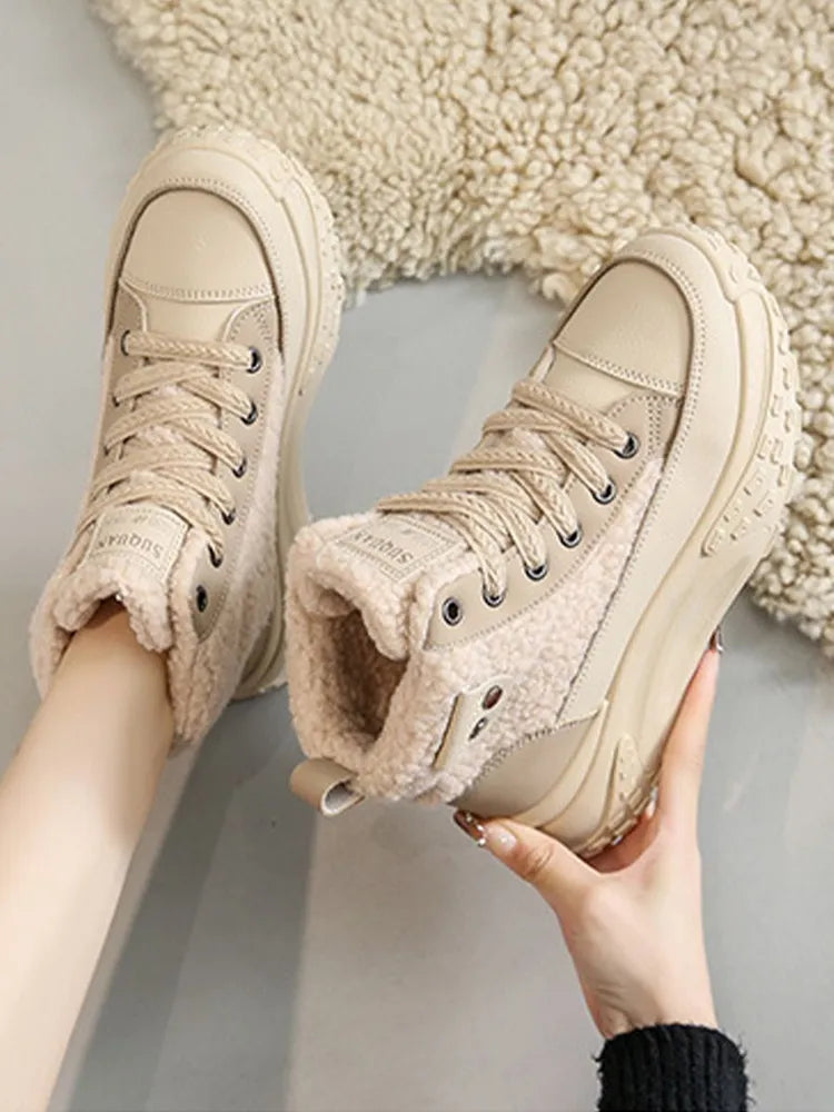 Sneeuwlaarzen Dames Met Dikke Warme Zool Voor Winter