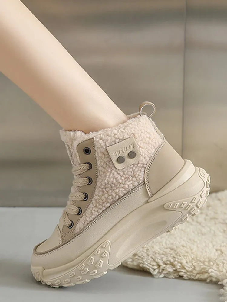 Sneeuwlaarzen Dames Met Dikke Warme Zool Voor Winter