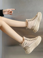 Sneeuwlaarzen Dames Met Dikke Warme Zool Voor Winter