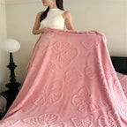 Vlinder Jacquard Flanellen Deken