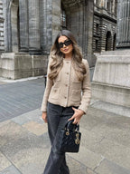 Tweed Jasje voor Dames met Tijdloze Stijl en Moderne Vrouwelijkheid