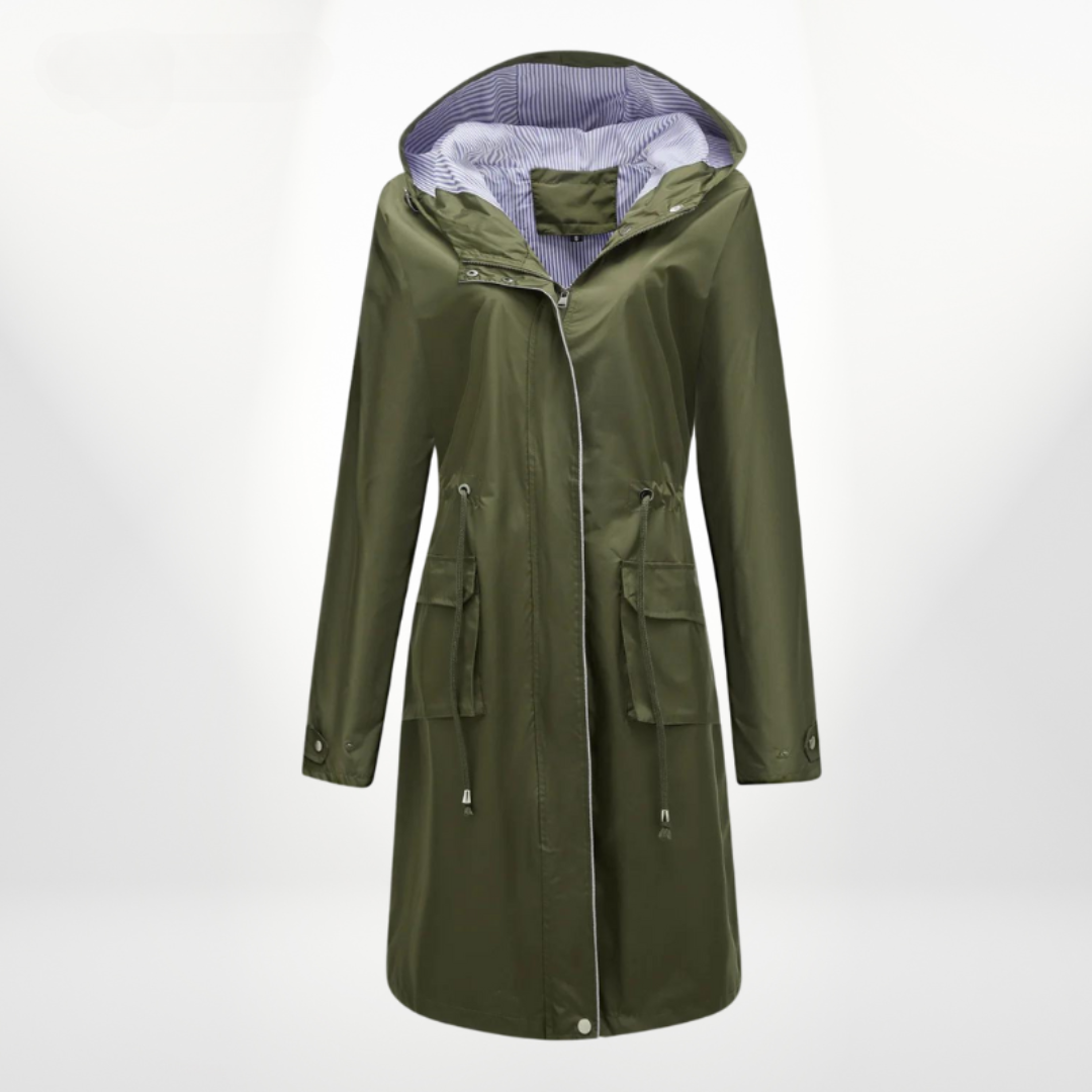 Waterdichte Trenchcoat Dames Tot Kniehoogte Lichte Stof