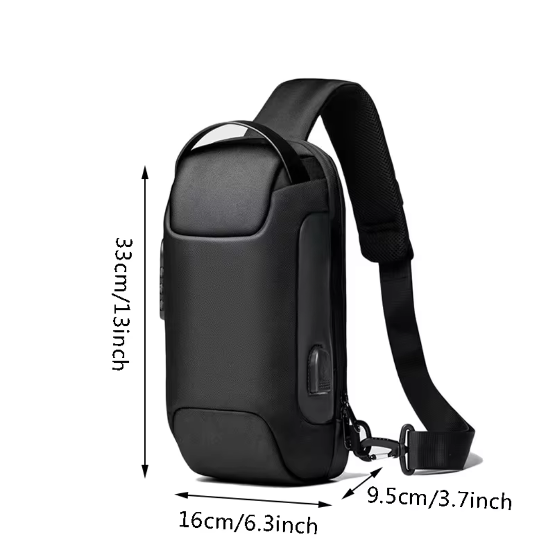 Anti-diefstal crossbody tas met USB-oplader – Veilig, stijlvol en functioneel