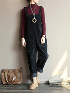 Dames Corduroy Casual Overalls