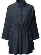 Dames Casual Losse Fit Shirt Jurk