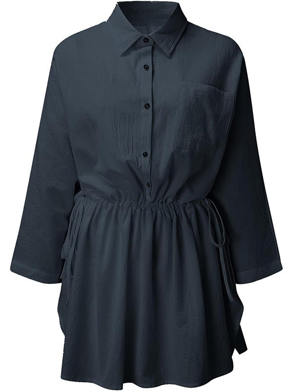 Dames Casual Losse Fit Shirt Jurk
