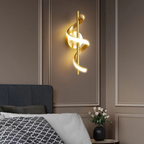 Moderne Spiraal Ontwerp Wandverlichting met Led Drie-Kleur Veranderend Licht