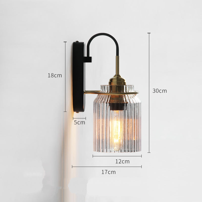Noordse Creatieve Glazen Wandlampen voor Moderneslaapkamers en Woonkamers