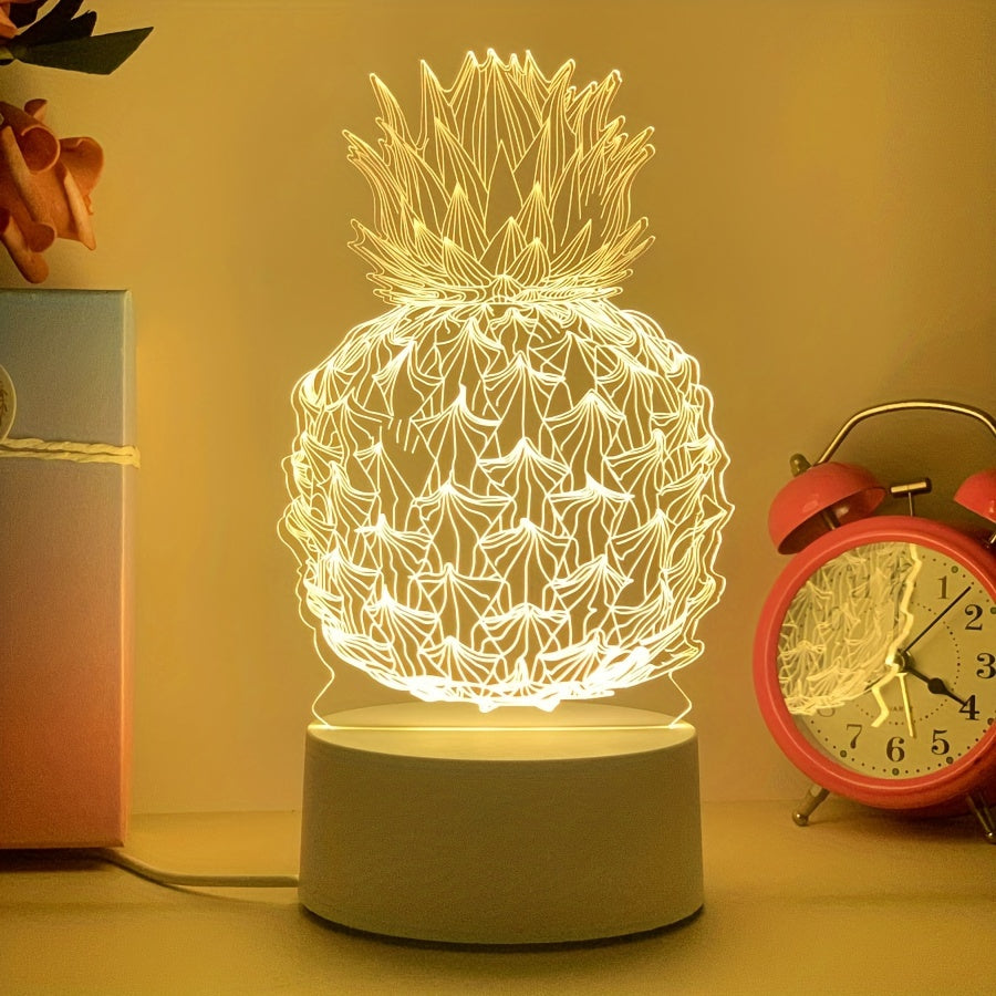 TropiGlow - 3D Ananas LED Nachtlamp