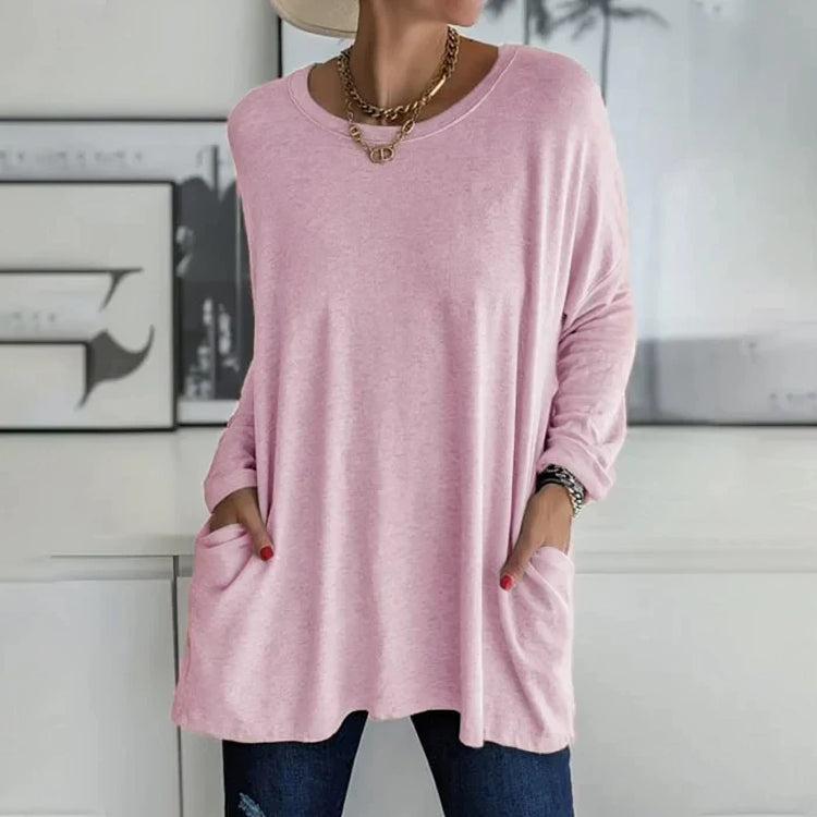 Dames Trui / Pullover - Zacht, casual en oversized met ronde hals