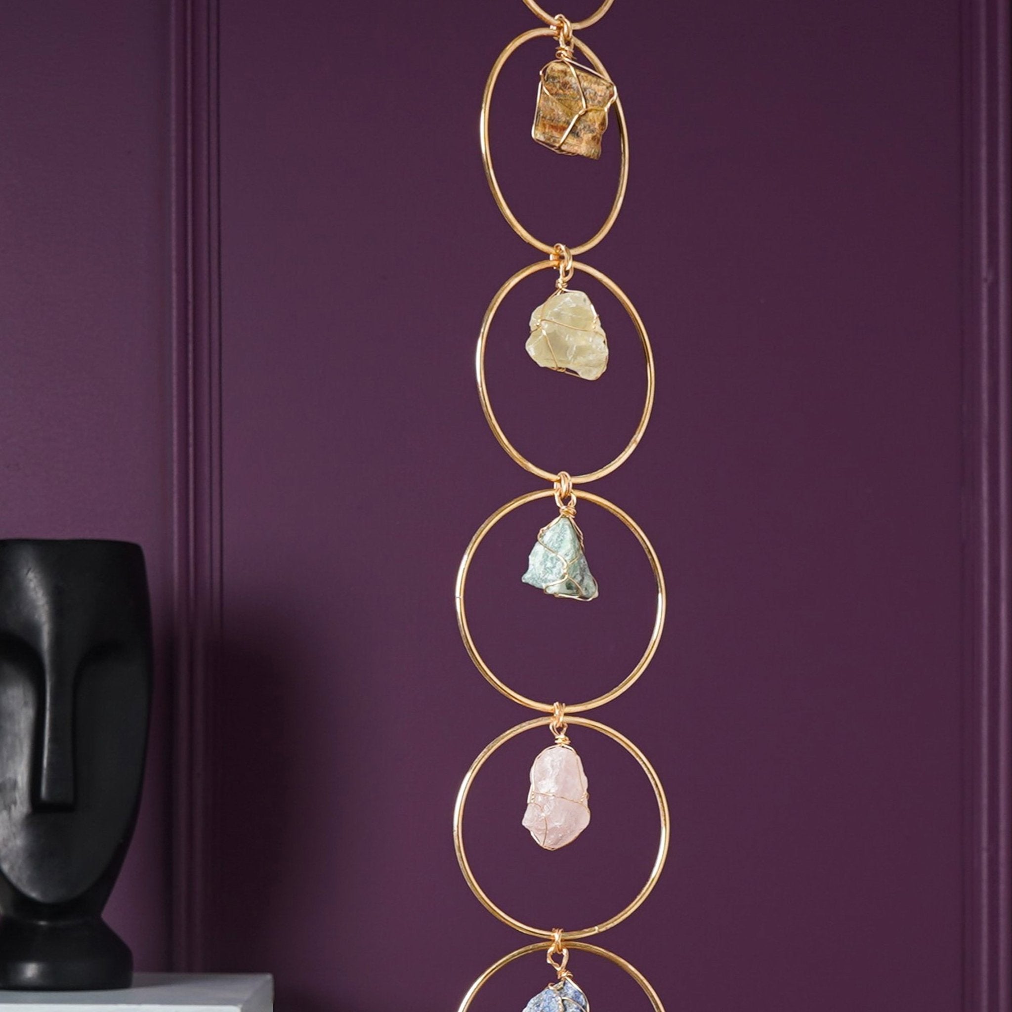 7 Kristallen Genezing Edelsteen Wanddecoratie voor Thuis