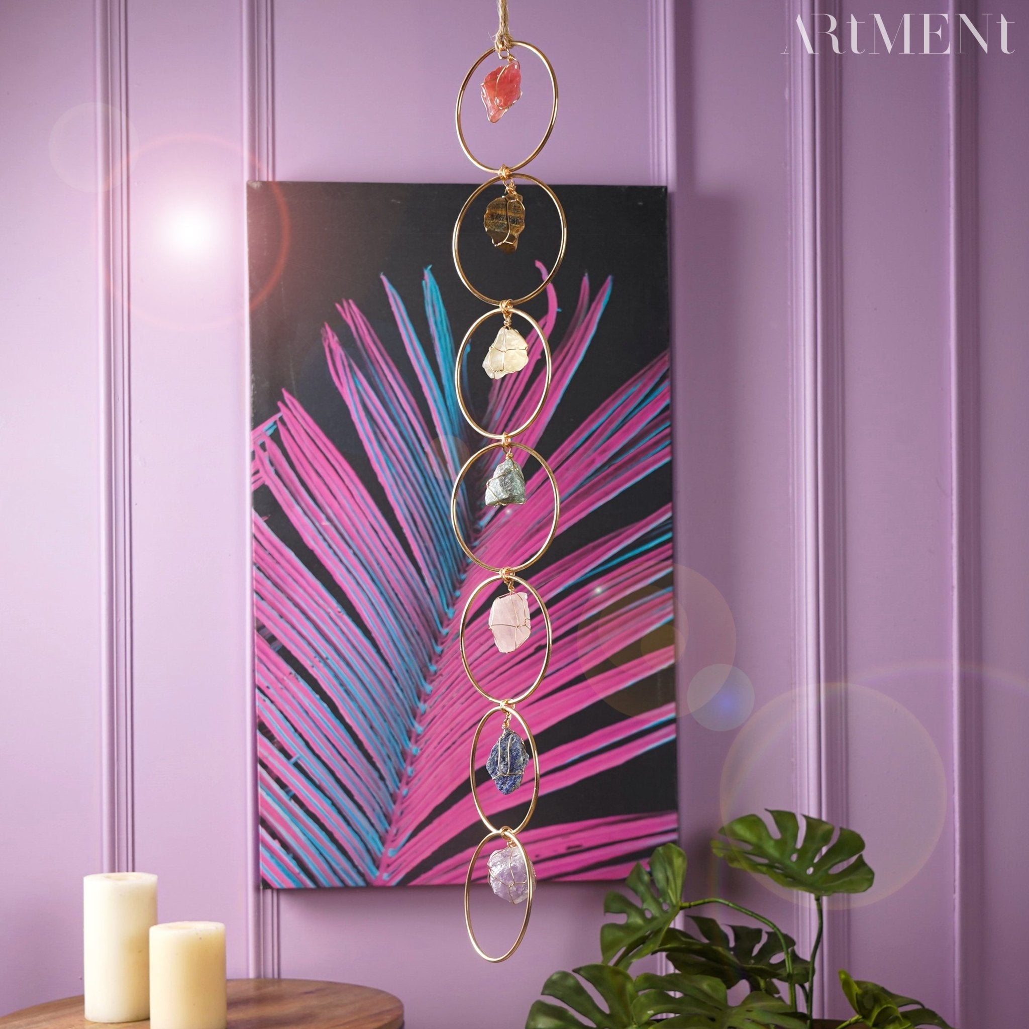 7 Kristallen Genezing Edelsteen Wanddecoratie voor Thuis