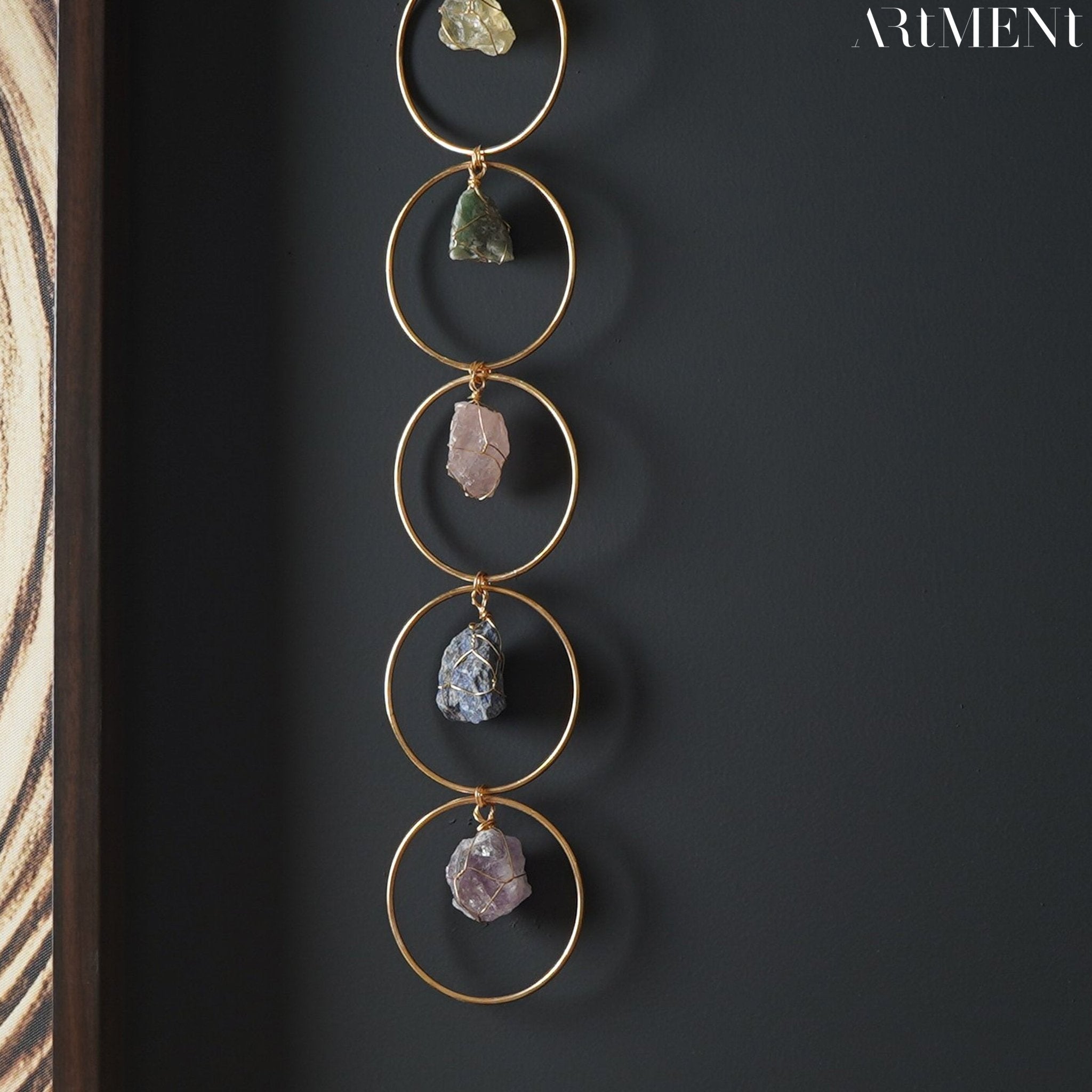 7 Kristallen Genezing Edelsteen Wanddecoratie voor Thuis