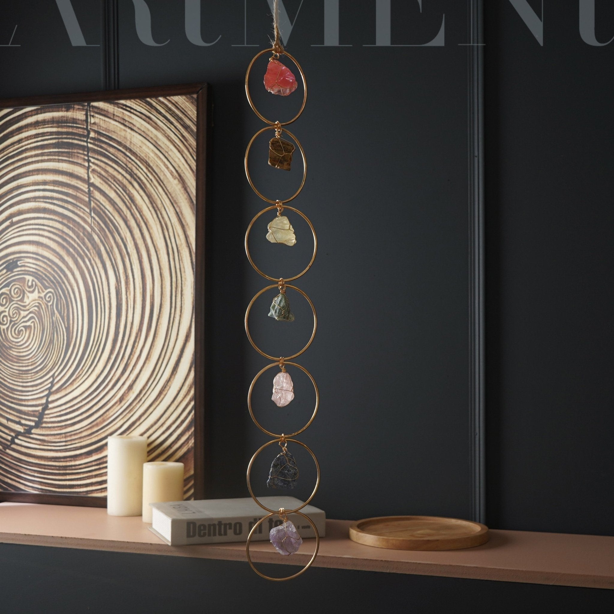 7 Kristallen Genezing Edelsteen Wanddecoratie voor Thuis