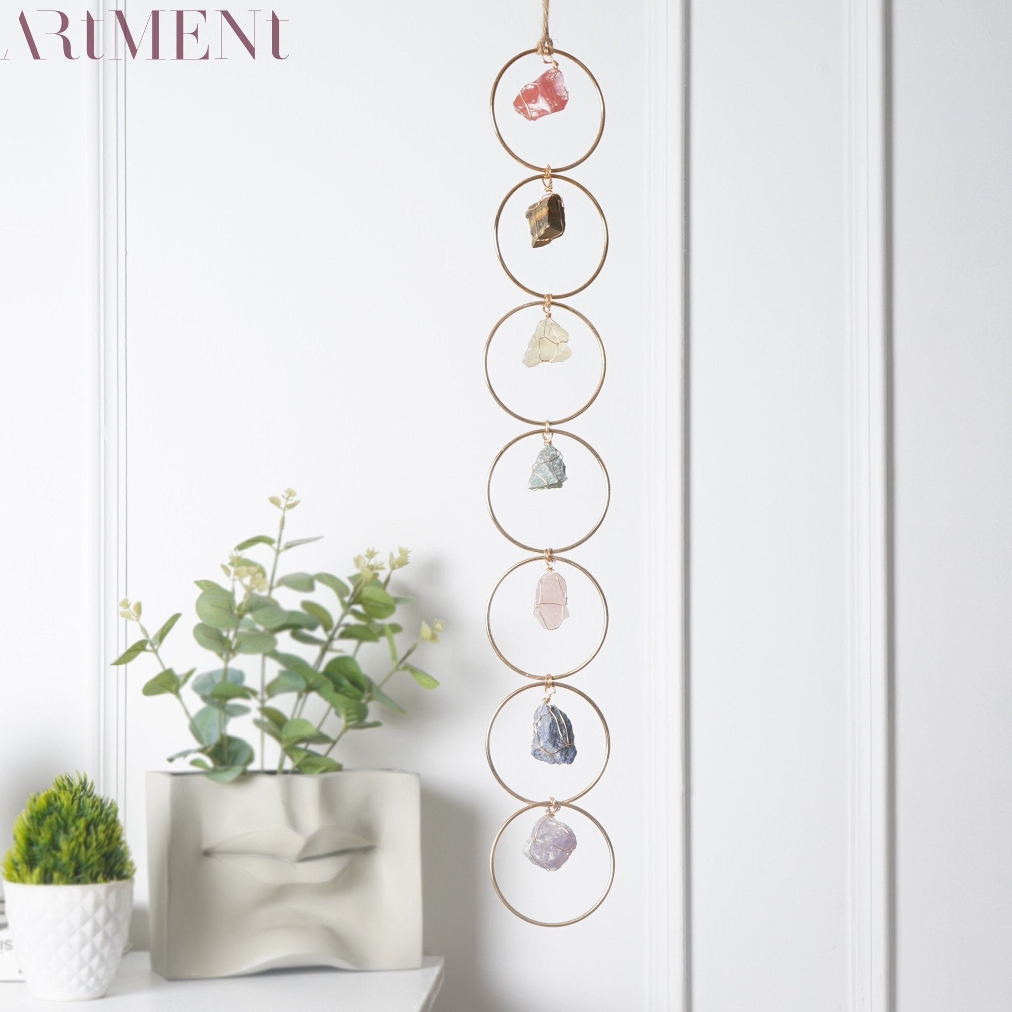 7 Kristallen Genezing Edelsteen Wanddecoratie voor Thuis