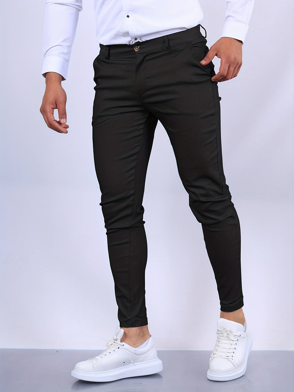 Elegante Heren Slim Fit Broek – Modern en Stijlvol Ontwerp