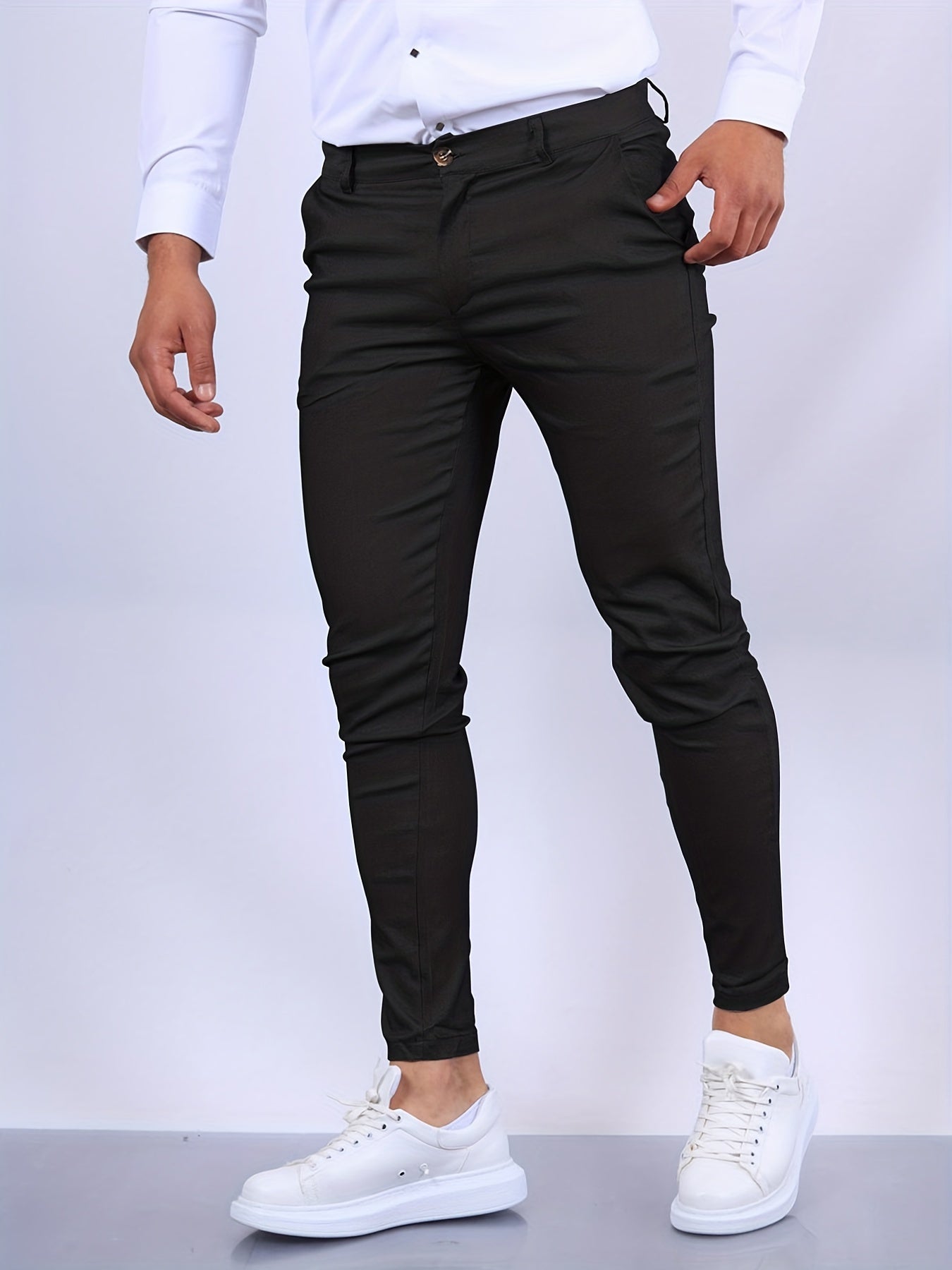 Elegante Heren Slim Fit Broek – Modern en Stijlvol Ontwerp
