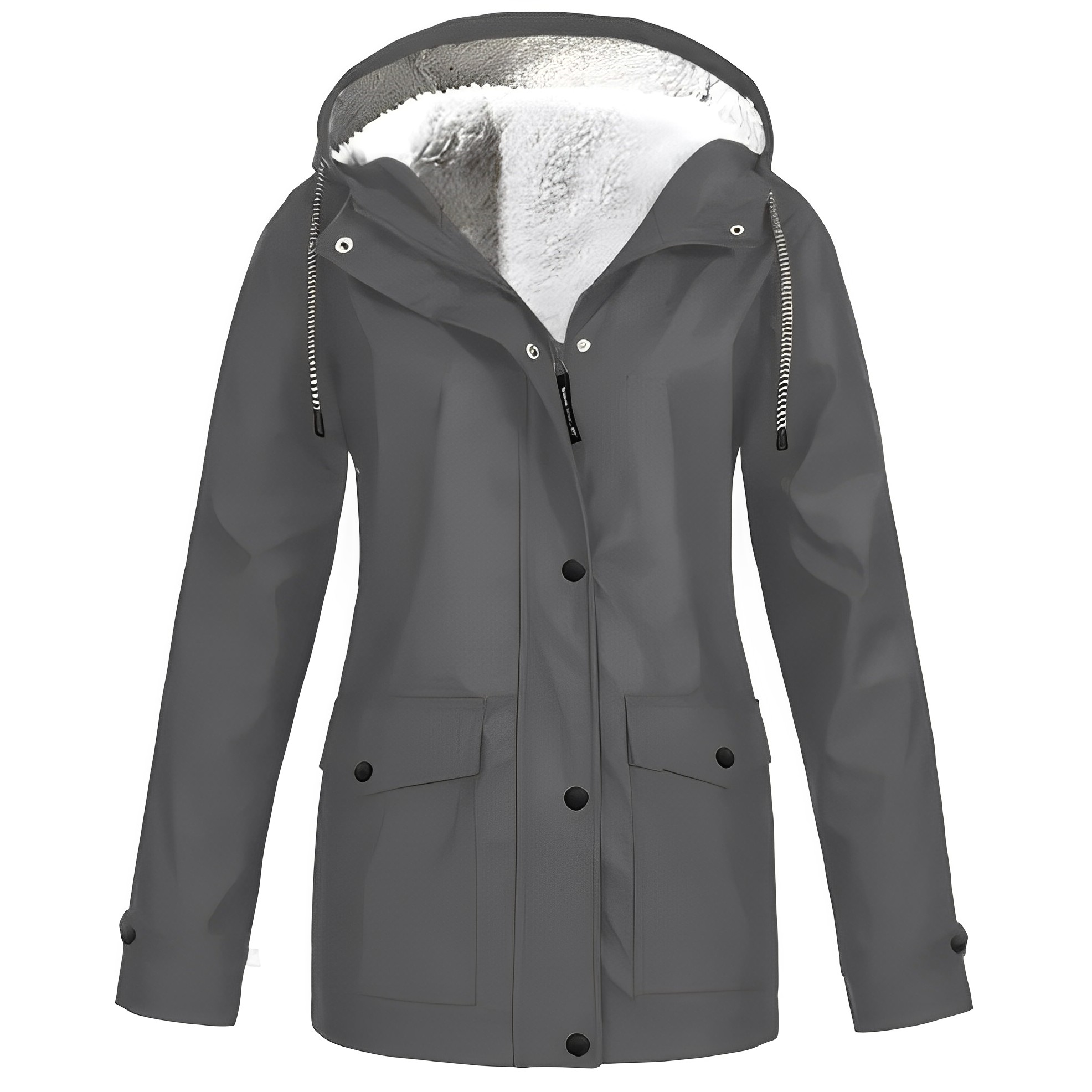 Regenjas Polyester Met Fleecevoering Voor Winterregen