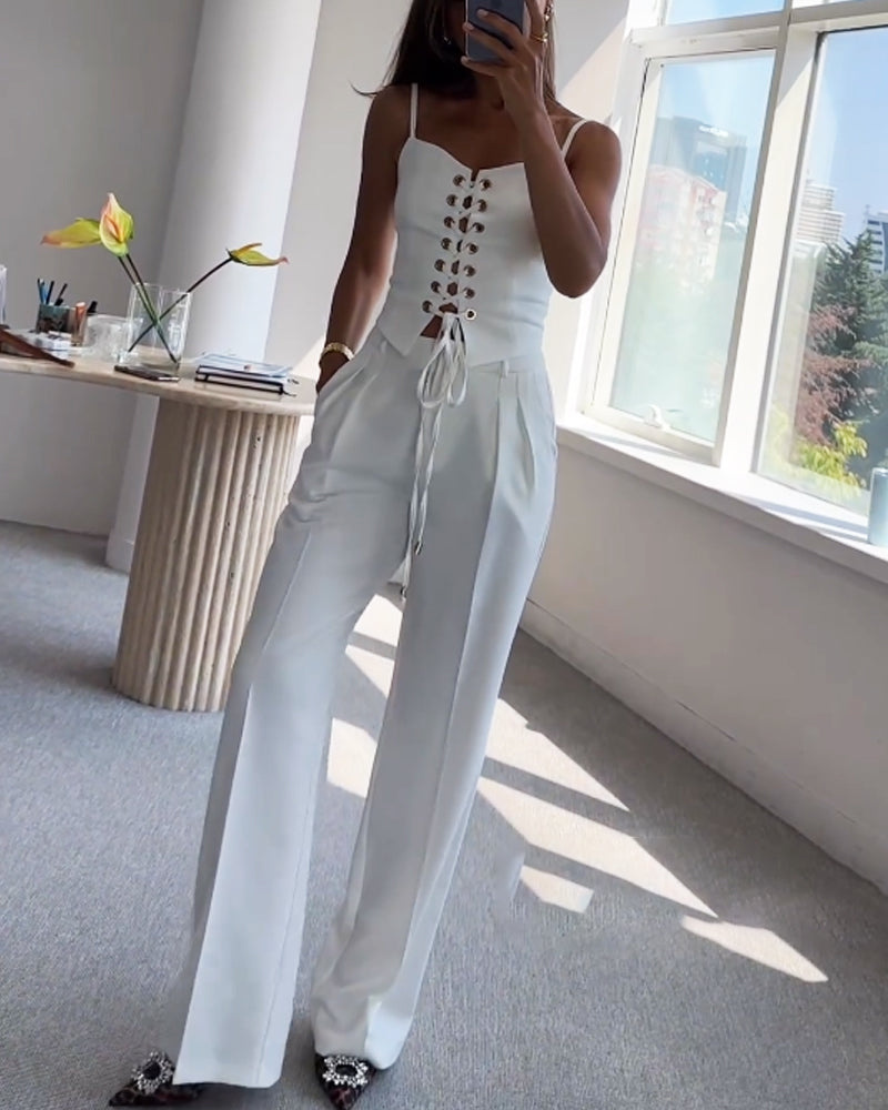 Oasis String Top Twee-delige Set voor Stijlvolle Outfits