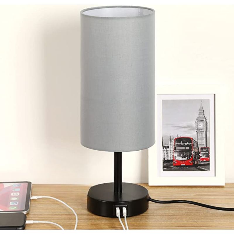 TouchEase - Dimbare Tafellamp met USB-poorten