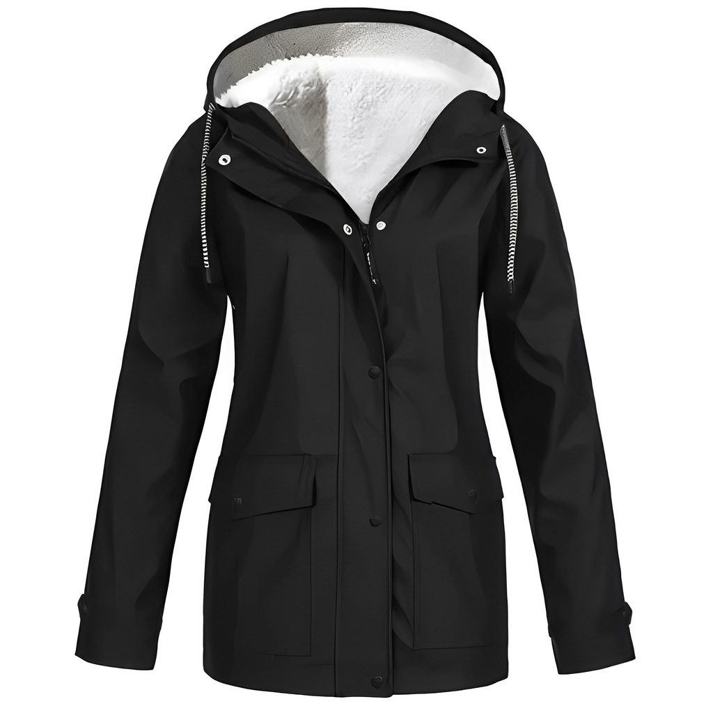 Regenjas Polyester Met Fleecevoering Voor Winterregen