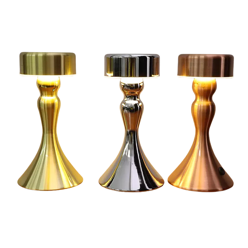 GoldenGlow - Luxe Draadloze Tafellamp met Oplaadfunctie
