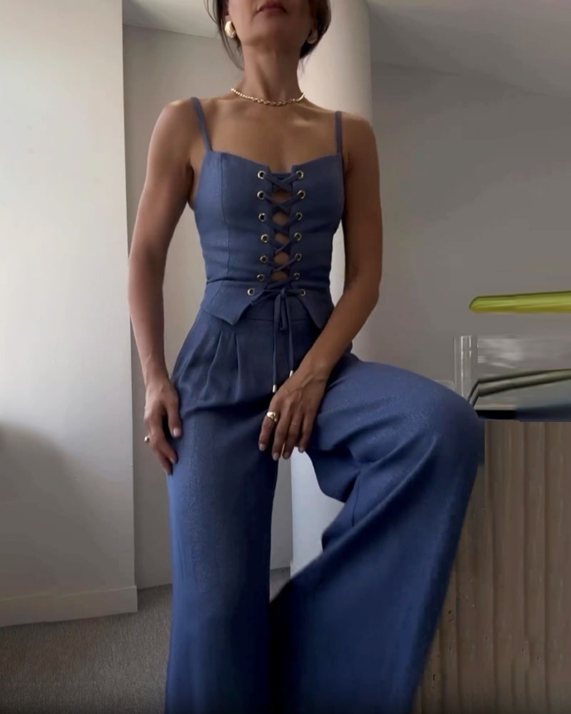 Oasis String Top Twee-delige Set voor Stijlvolle Outfits