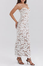 Ralyna™ - Maxi-jurk met parelbloesem