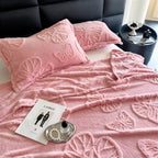 Vlinder Jacquard Flanellen Deken