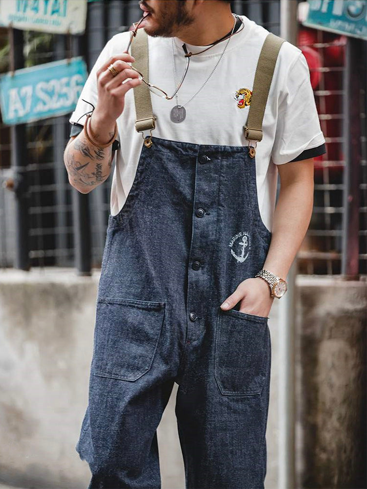 Amerikaanse Retro Stijl Marine Deck Overalls